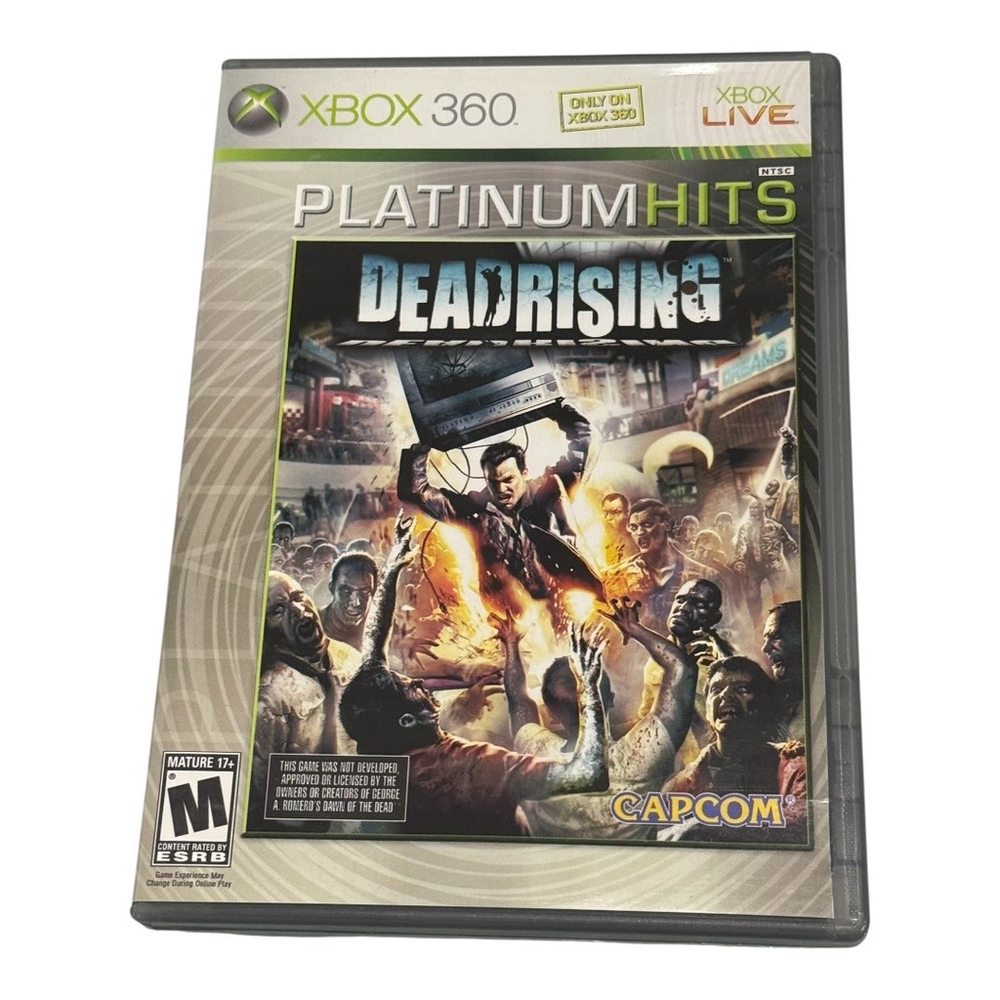 Dead Rising Xbox 360 Platinum Hits Complete Case Manual Tested Capcom Zombie Gam